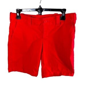 London Jean Red Bermuda Shorts Size 4